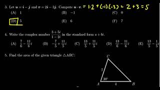 Math 1060, Exam 3 - Question 3