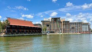 4K Tour of DVC Tower Construction at Polynesian Village Resort in Walt Disney World.