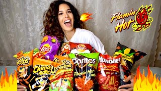 ultimate FLAMING HOT CHEETO taste test