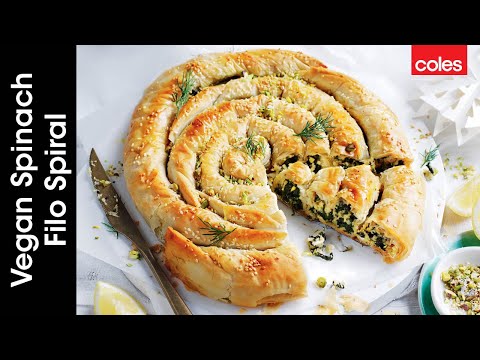 Vegan Spinach Filo Spiral