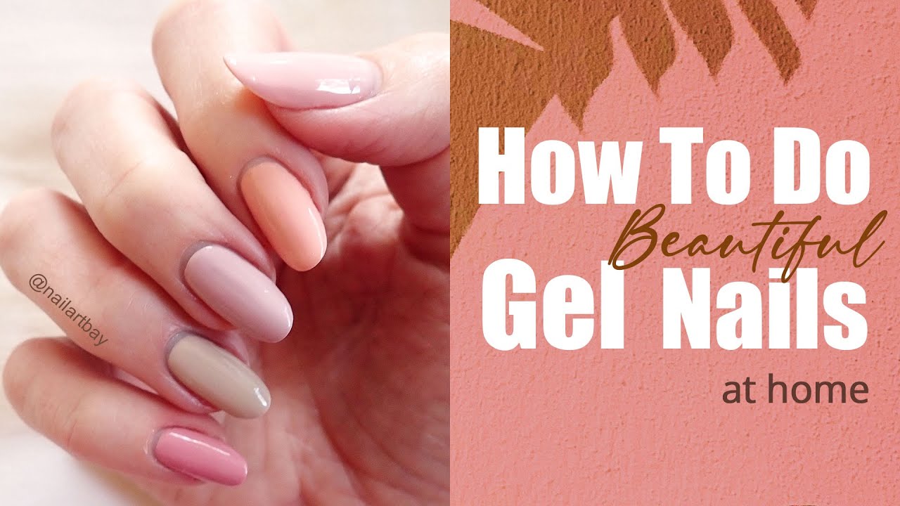 How to do Gel Nails at home Easy DIY Nails YouTube