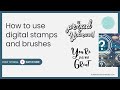 Digital stamps and brushes in Photoshop Elements