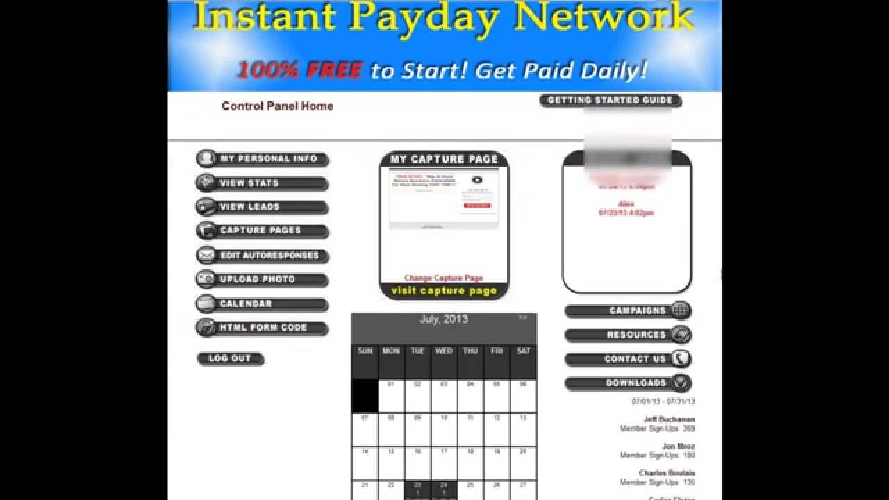 Instant Payday Network test Review Make Money with InstantPaydayNetwork