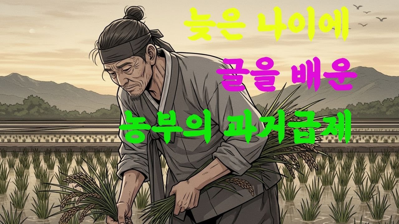 늦은 나이에 글을 배운 농부의 과거급제 ㅣ야담ㅣ만담ㅣ옛날이야기ㅣ수면동화ㅣ전설ㅣ사연ㅣ
