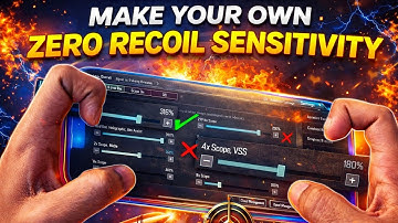 🔥How to Make Your Own Sensitivity |Best Zero recoil Sensitivity for BGMI|Sensitivity settings video🔥