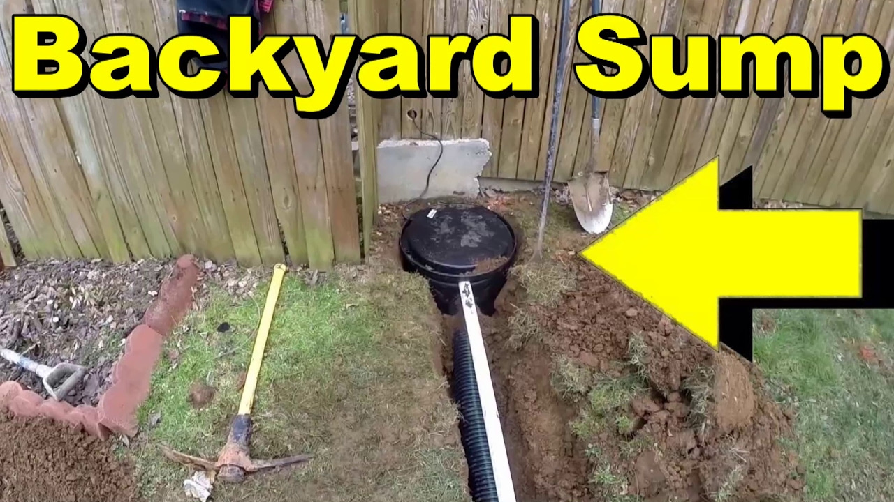 Backyard Sump Pump, Water Collection - YouTube