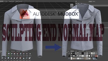 3ds max leather jacket sculpting end normal map part 4