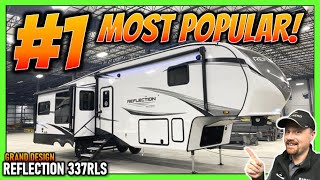 The MOST Popular Triple Slide Couple's Model!! 2023 Grand Design Reflection 337RLS Fifth Wheel RV