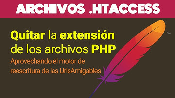 Cómo QUITAR LAS EXTENSIONES de tus archivos PHP con Urls Amigables del .htaccess