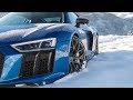 V10+SNOW=FUN! - 2018 AUDI R8 V10 PLUS (610hp,V10 NA) - WINTER WARRIOR - Amazing scenery