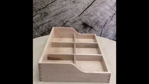 Dovetail Drawers with Custom Compartment Inserts and Scooped Sides