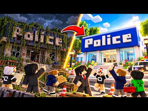 We Restored an ABANDONED Police Station in MINECRAFT