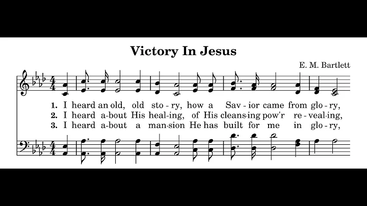 Victory In Jesus - Congregational Piano Style