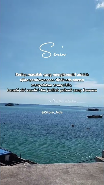 Story wa Senin cerah