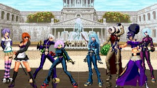 [KOF Mugen] Memorial | Yukino, Naomi, Sula, Mizore vs Kula, Ex-Candy, Foxy, Diana [ 4vs4 ]