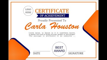 CorelDraw x7 Tutorial - Certificate Design New & Attractive Color Scheme (PART -2) - Creative Design