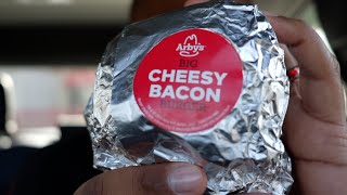 Arby's Cheesy Bacon Burger Review!