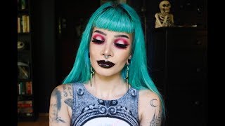SMOKEY RED HALO EYE - makeup tutorial