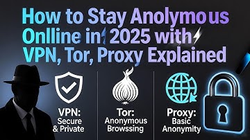 🕵️‍♂️ How to Stay Anonymous Online in 2025 | VPN, Tor, Proxy Explained 🔒