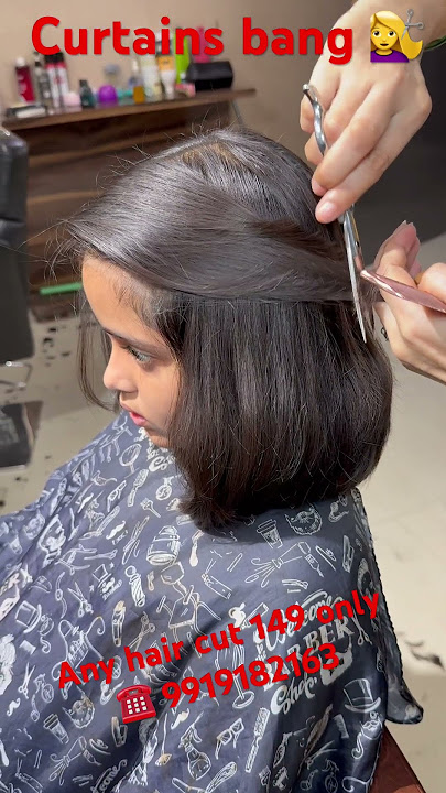 Curtains bangs 💇‍♀️ 149 only #haircut #hairstyle #hair #beauty #haircare #longhairgrowthtips