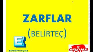 ZARFLAR(BELİRTEÇ)