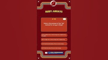 Quiz 130: Master Ruby Programming in 30 Seconds! #quiz #ruby #shorts #codingfacts