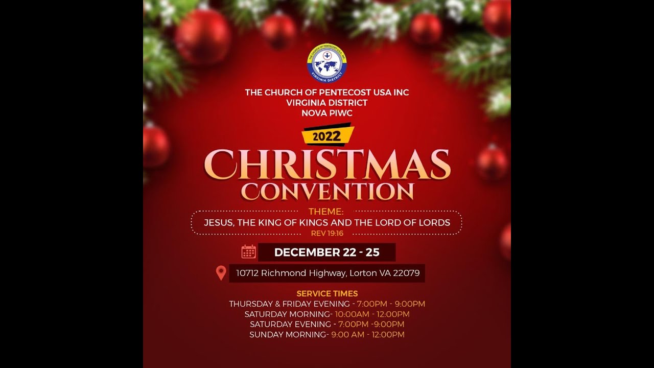 The Church of Pentecost (PIWC) Christmas Convention YouTube
