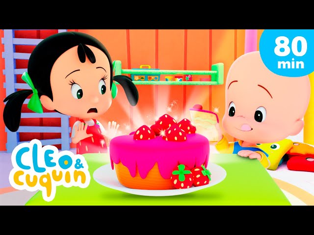 Baby baby Yes Cuquin 🍭 and more Nursery Rhymes by Cleo and Cuquin | Children Songs class=