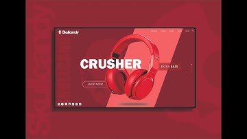 Corel Draw Tutorials on How to Design SKULLCANDY Headphone Landing page for website - GFXDesigner