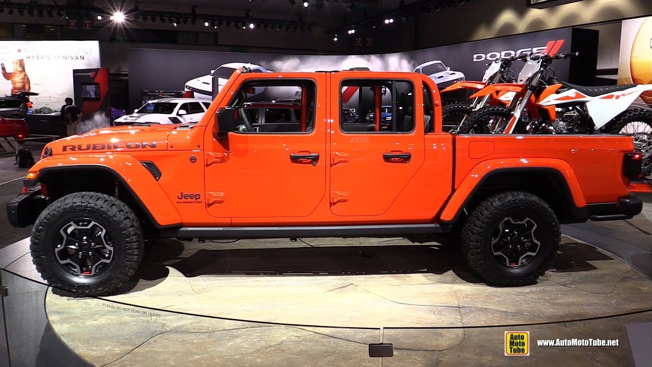 2020 Jeep Gladiator Rubicon Exterior And Interior Walkaround Debut At 2018 La Auto Show