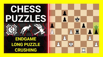 Chess Puzzles to Practice. Themes: Endgame, Long puzzle, Crushing. Learn Chess