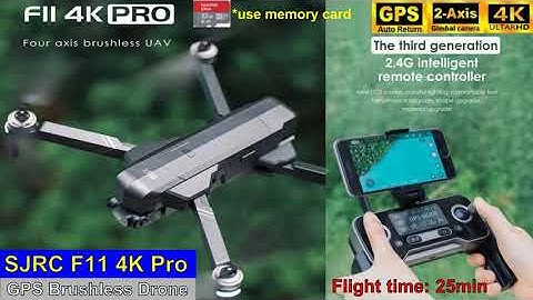SJRC F11 4K Pro EIS GPS 2-Axis 4K Long Range Brushless Drone – Just Released !