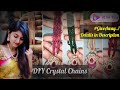 Make your own crystal chains easily at home | ఇంటివద్దనే క్రిస్టల్ చైన్స్ తయారీ | GiveAway