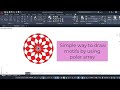 Simple way to draw motifs by autocad using polar array