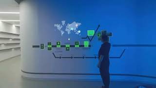 finger touch high precision interactive wall mapping projection