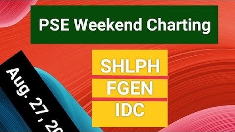 PSE Chart 7: 08272022 $SHLPH $FGEN $IDC Paano ako magchart at bumuo ng plano.