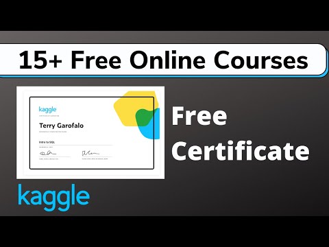 Kaggle Free Courses with Certificate | 2022 Updated