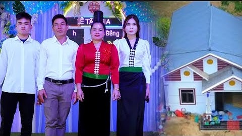 Tiệc mừng tân gia đại cát gia đình anh chị bằng toàn bản sẳng, xã chiềng la 