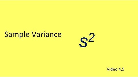 PSY 230 Video 4.5: Sample Variance