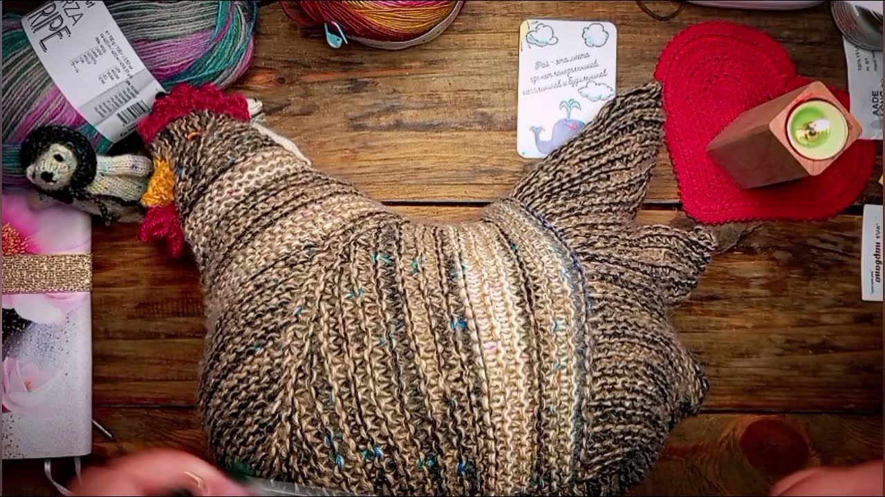 Курочка как настоящая/ начала шаль из Кауни/ рассказала как вязать кроликов-брелков 🫶❤️🌷