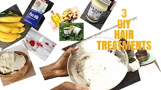 3 DIY 5MINS NATURAL HAIR TREATMENTS FOR DAMAGED, DYED/BLEACHED DREADLOCKS/NATURAL HAIR