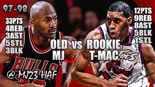 Michael Jordan vs Tracy McGrady Highlights (1998.03.22) - Monster Game by BOTH! MJ Made Toronto CRY!