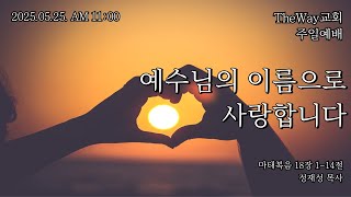 2025.05.25. I 주일설교 I 예수님의 일생 75. 예수님의 이름으로 사랑합니다 I 마태복음 18장 1-14절 I 거북섬TheWay교회