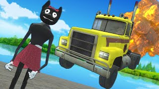 We Ran Over CARTOON CAT FEMALE with a Truck in Garry's Mod! (Gmod Multiplayer Roleplay)