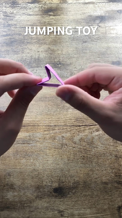 HOW TO MAKE JUMPING TOY ARROWHEAD ORIGAMI | PAPER TOYS TUTORIAL ANTISTRESS ORIGAMI TOY FOLDING