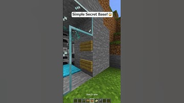 Minecraft Secret Base🤯 #shorts