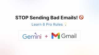 6 Email Rules to Sound Professional ✉️ (With AI Tips Using Gemini!) | PX Mentor