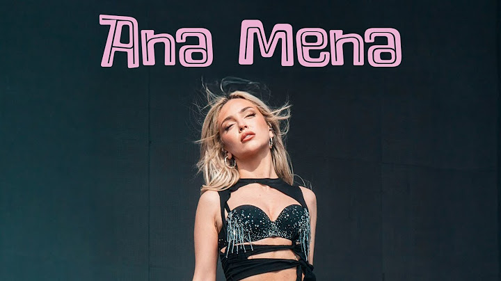 Ana Mena - CARITA TRISTE, MADRID CITY (live ARG)