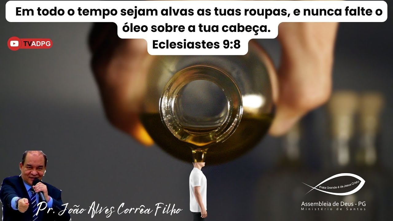 NUNCA FALTE O OLEO SOBRE A SUA CABEÇA - Pr. Jango - YouTube