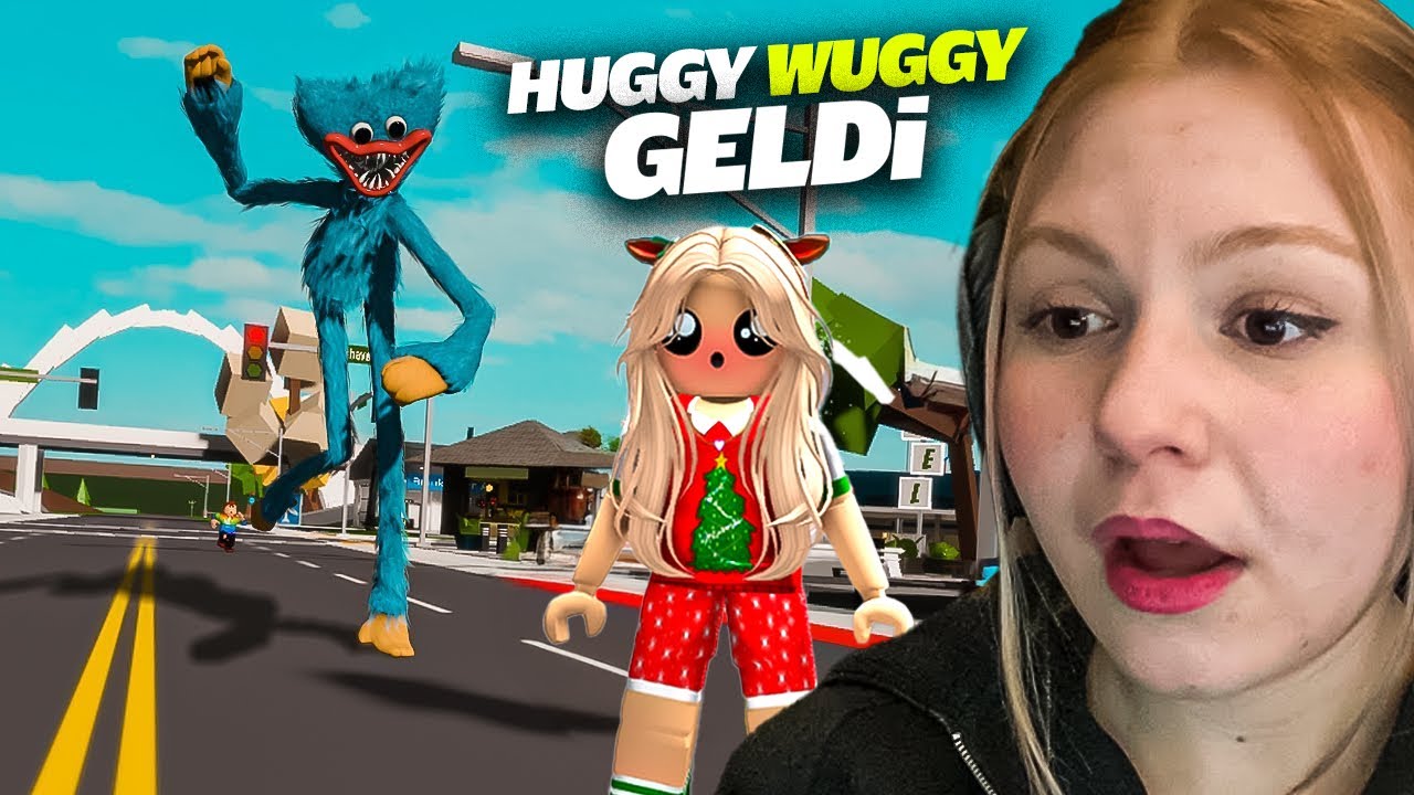 BROOKHAVENDA HUGGY WUGGY KARŞIMIZA ÇIKTI ROBLOX BROOKHAVEN